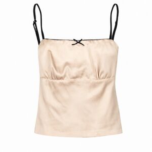 Edikted Satin Champagne Cami Top XS